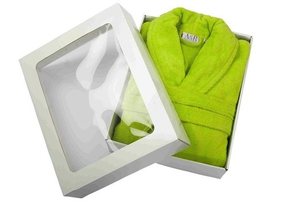 Egoïsme kalender Alstublieft Lime groene badjassen laten borduren met naam of tekst - Logo Borduren Op  Kleding