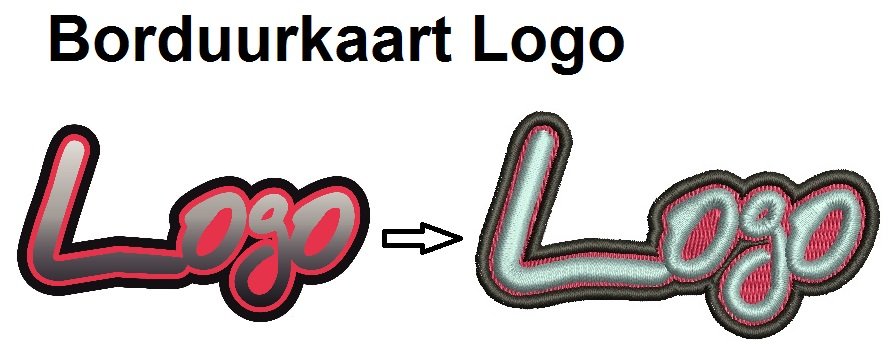 Logo Borduren Op Kleding Per Stuk 6,49 Werkkleding Geborduurde Badges ...